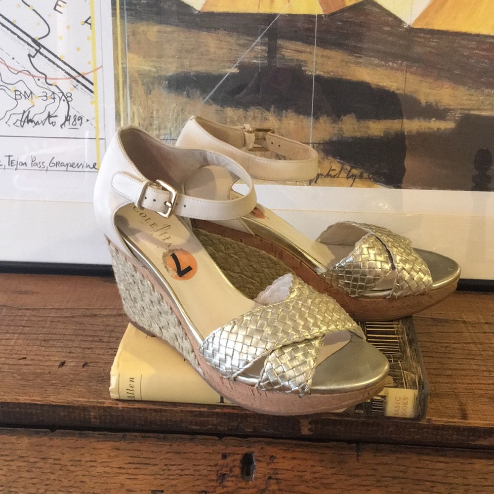 Cole Haan Nike Air wedge espadrilles.